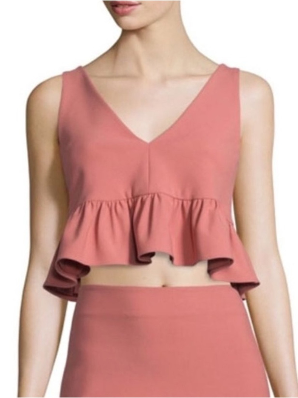 Elizabeth and James Analinne Peplum Crop Tank Small